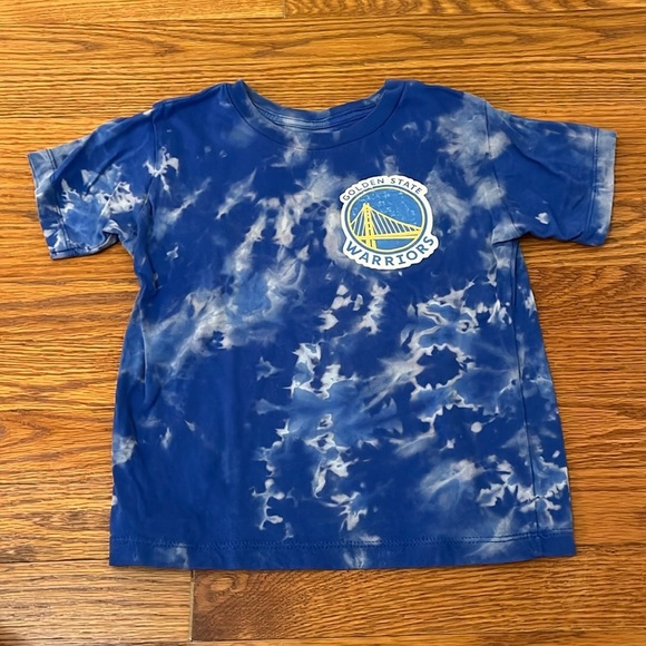 Boy’s Golden State Warriors Blue Tye Dye T-Shirt Size 5
